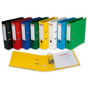 Herlitz ChromoColour Lever Arch File Polypropylene Spine 80mm A4 Blue Ref 10834331 [Pack 10]
