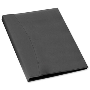 Rexel Display Book Soft Touch 24 Pockets with Cover Smooth Black Ref 2101185 Ident: 297E