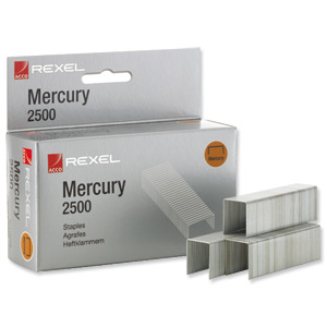 Rexel Mercury Staples Heavy Duty Ref 2100928 [Pack 2500]
