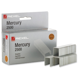 Rexel Mercury Staples Heavy Duty Ref 2100928 [Pack 2500] Ident: 367A