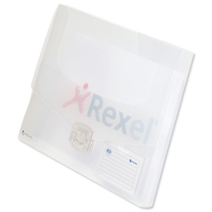 Rexel Ice Document Box Polypropylene 40mm A4 Translucent Clear Ref 2102029 [Pack 10]