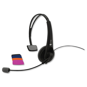 Doro Headset Monaural Extendable with Flexible Mouthpiece and Mute for Corded Telephone Ref HS111 Ident: 678A