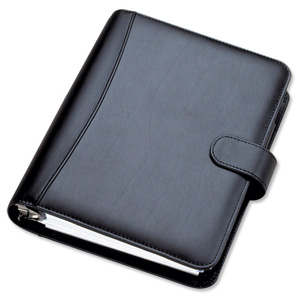 Collins Chatsworth Personal Organiser Luxury Personal 6-Ring 172x96mm Black Ref PR2999