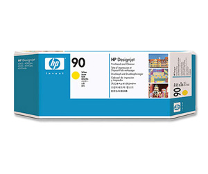 Hewlett Packard [HP] No. 90 Printhead Yellow and Printhead Cleaner Ref C5057A