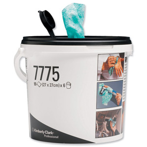Wypall Kimtuf Hand Cleaning Wipes Bucket Ref 7775 [Pack 90]