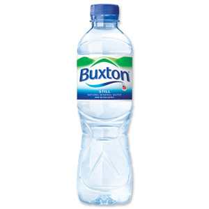 Buxton Natural Mineral Water Bottle Plastic 500ml Still Ref A01708 [Pack 24] Ident: 623E