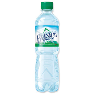 Buxton Natural Mineral Water Bottle Plastic 500ml Sparkling Ref A01520 [Pack 24] Ident: 623E
