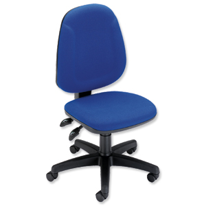 Trexus Plus High Back Chair Asynchronous Seat W460xD450xH460-590mm Back H510mm Blue Ident: 394A