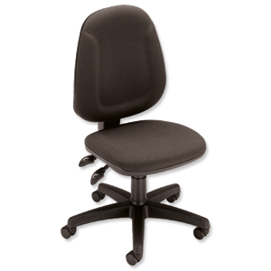 Trexus Plus High Back Chair Asynchronous Seat W460xD450xH460-590mm Back H510mm Charcoal Ident: 394A