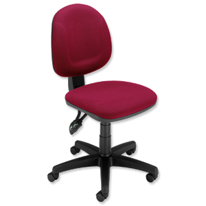 Trexus Plus Medium Back Chair Permanent Contact W460xD450xH480-590mm Back H400mm Burgundy Ident: 395B