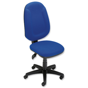 Trexus Plus Maxi High Back Chair Asynchronous W520xD480xH480-610mm Back H600mm Blue