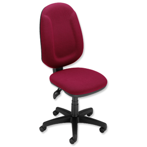 Trexus Plus Maxi High Back Chair Asynchronous W520xD480xH480-610mm Back H600mm Burgundy