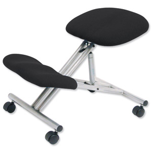 Trexus Kneeling Office Chair Steel Framed on Castors Gas Lift Seat H480-620mm Charcoal Ident: 404D