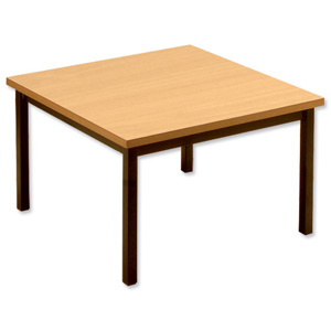 Trexus Reception Table Traditional Metal Legs Wooden Top W610xD610xH385mm Oak Ident: 412B