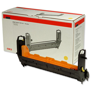 OKI Laser Drum Unit Page Life 30000pp Yellow [for C9300 C9500] Ref 41963405