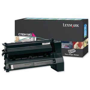 Lexmark Laser Toner Cartridge Return Program High Yield Page Life 10000pp Magenta Ref C780H1MG Ident: 825H