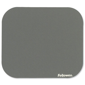 Fellowes Mousepad Solid Colour Silver Ref 58023-06