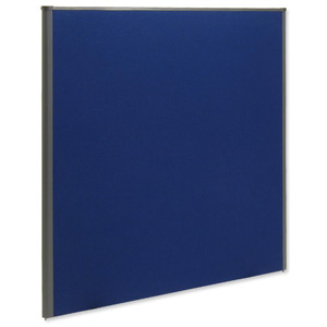 Trexus Plus Flat Top Screen Floorstanding W1400xD52xH1500mm Royal Blue