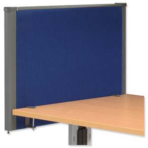 Trexus Plus Flat Top Screen Desktop W800xD52xH480mm Royal Blue Ident: 446A