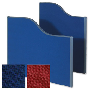 Trexus Plus Shape-top Screen Floor-standing W1000xD52xH1800mm Royal Blue Ident: 447A