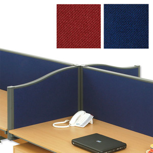 Trexus Plus Shape-top Screen Desktop W1800xD52xH480mm Burgundy Ident: 447A