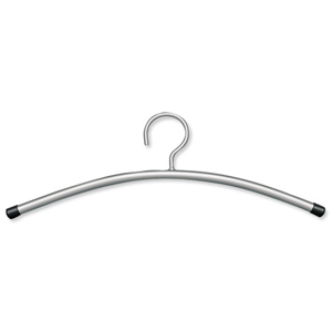 Coat Hanger for Racks Wooden and Metallic Grey Finish [Pack 6] Ident: 489A