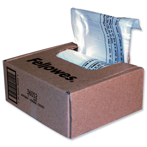 Fellowes Shredder Bags Capacity 38 Litre [for SB-87Cs Series] Ref 36052 [Pack 100] Ident: 653C