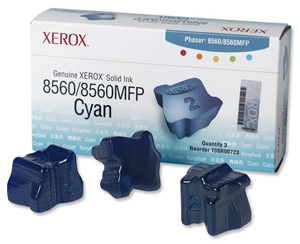 Xerox Ink Sticks Solid Page Life 3400pp Cyan Ref 108R00723 [Pack 3]
