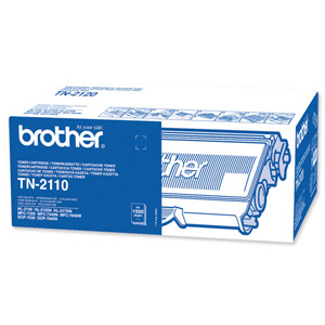 Brother Laser Toner Cartridge Page Life 1500pp Black Ref TN2110