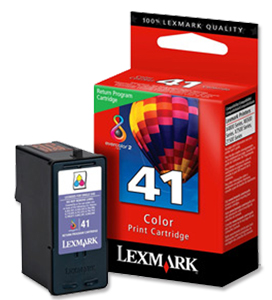 Lexmark No. 41 Inkjet Cartridge Return Program Page Life 205pp Colour Ref 18Y0141E Ident: 823B
