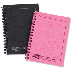 Europa Notemaker Book Sidebound Ruled 80gsm 120 Pages A4 Black Ref 4862Z [Pack 10] Ident: 41D