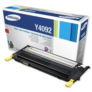 Samsung Laser Toner Cartridge Page Life 1000pp Yellow Ref CLT-Y4092S/ELS