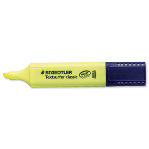 Staedtler Textsurfer Classic Highlighter Inkjet-safe Line Width 2.5-4.7mm Yellow Ref 3641 [Pack 10] Ident: 99D