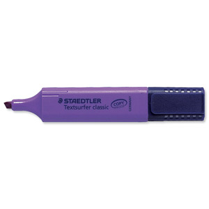 Staedtler Textsurfer Classic Highlighter Inkjet-safe Line Width 2.5-4.7mm Purple Ref 3646 [Pack 10]
