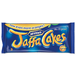 McVities Jaffa Cakes 1g Fat per Cake 3 Cakes per Minipack Ref A07052 [Pack 24]