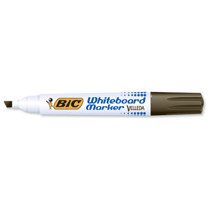 Bic Velleda 1751 Whiteboard Marker Chisel Tip Line Width 3.7-5.5mm Black Ref 1199175109 [Pack 12] Ident: 97F