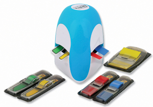 Post-it Index Dispenser of 1x 25mm Index 2x Index Arrows 2x Index Small in Blue Pod Ref 481897