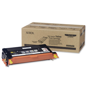 Xerox Laser Toner Cartridge High Yield Page Life 6000pp Yellow Ref 113R00725 Ident: 835H