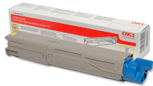 OKI Laser Toner Cartridge Page Life 1500pp Yellow Ref 43459433 Ident: 826N