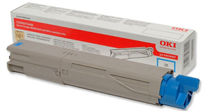 OKI Laser Toner Cartridge Page Life 1500pp Cyan Ref 43459435