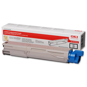 OKI Laser Toner Cartridge Page Life 1500pp Black Ref 43459436