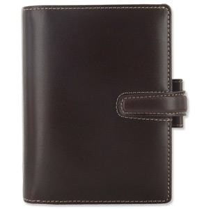 Filofax Cuban Personal Organiser Italian Leather for Refills 80x120mm Pocket Brown Ref 024863