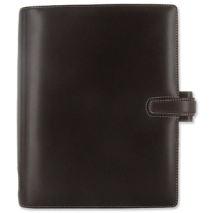 Filofax Cuban Personal Organiser Italian Leather for Refills A5 Brown Ref 024870