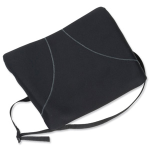 Fellowes Slimline Back Support Soft-touch Fabric with Adjustable Strap Graphite Ref 9190901 Ident: 750D