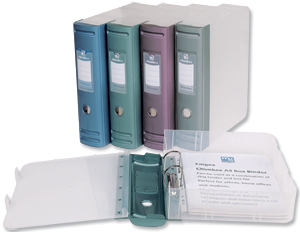 Emgee Chunkee Box Ring Binder Polypropylene 2-Ring 80mm Spine A4 Metallic Blue Ref 400602