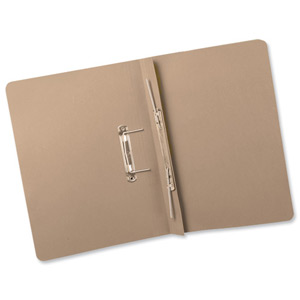 Guildhall Transfer Spring Files Heavyweight 420gsm Capacity 38mm Foolscap Buff Ref 211/7001Z [Pack 25] Ident: 198E