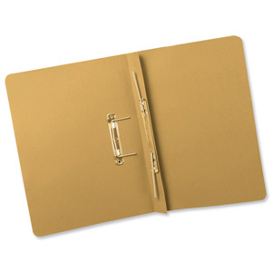 Guildhall Transfer Spring Files Heavyweight 420gsm Capacity 38mm Foolscap Yellow Ref 211/7003Z [Pack 25] Ident: 198E