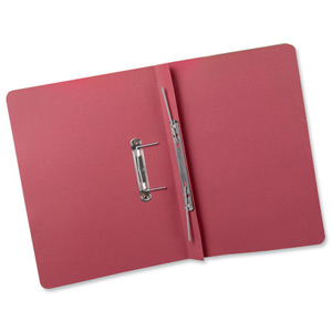 Guildhall Transfer Spring Files Heavyweight 420gsm Capacity 38mm Foolscap Red Ref 211/7005Z [Pack 25] Ident: 198E