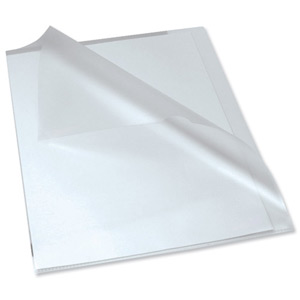 Rexel Anti Slip Folders Cut Flush Polypropylene High Grip 150micron Clear Ref 2102211 [Pack 25] Ident: 187E