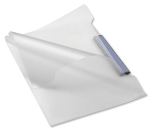Rexel Active Tab Folder Multipart Polypropylene for 150 Sheets A4 Landscape Clear Ref 2102236 [Pack 5]
